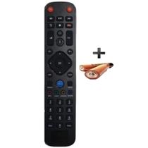 Controle Remoto Receptor Hd Tecla Now + 2 Pilhas Palito