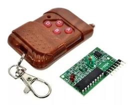 Controle Remoto RF 315MHz 4 Canais com Receptor NFe Controle Remoto RF 315MHz 4 Canais com Receptor NFe