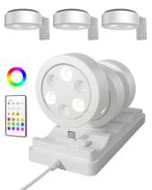 Controle remoto RGB recarregável Picture Lights EZVALO, pacote com 6 unidades