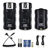 Controle remoto sem fio com gatilho de flash e obturador JJC para Canon