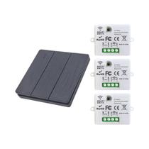 Controle Remoto Sem Fio Inteligente RF 433Mhz Painel De Parede Mini Receptor De Relé Interruptor De