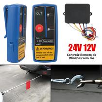 Controle Remoto Sem Fio Universal De Duplo Controle Para Guincho Elétrico De 24V 12V Para Jeep, ATV, Controle Remoto Sem Fio Universal De Duplo Controle Para Guincho Elétrico De 24V 12V Para Jeep, ATV,