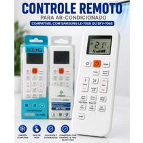 Controle Remoto Sky7068 OU Le7068 Compatível Ar Condicionado Samsung Split Smart