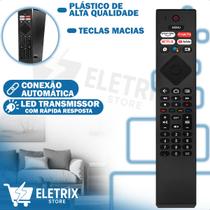 Controle Remoto Smart TV Philips com Teclas Netflix YouTube Prime GloboPlay Compatível