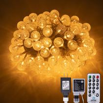 Controle remoto String Lights AWQ 100 LED 15m Globe Ball Warm White