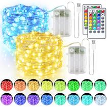 Controle remoto String Lights StarryEver 20m 200 LED 16 cores