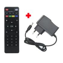Controle Remoto Tv Box Universal + Fonte Bivolt 5V DC 2A Kit Barato