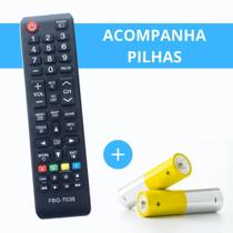 Controle Remoto TV Compatível Smart Samsung HUB com Futebol FBG 7036