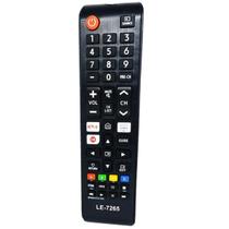 Controle Remoto Tv Samsung 4k Smart Netflix Prime Le-7265