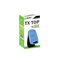 Controle remoto tx top 433mhz azul clips 2 botões ipec