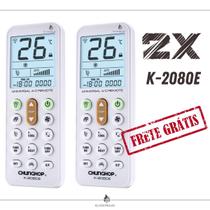 Controle Remoto Universal K-2080e para Ar-condicionado / 2 unidades + Frete