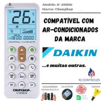 Controle Remoto Universal K-2080e para Ar condicionado Daikin e muitas outras marcas
