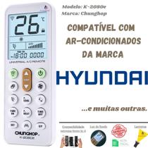 Controle Remoto Universal K-2080e para ar condicionado Hyundai