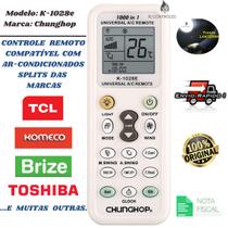 Controle Remoto Universal para Ar Condicionado Komeco Brize TCL Toshiba