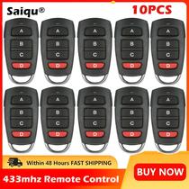 Controle Remoto Universal Para Garagem 433mhz 10PCS 4 Botões Duplicador De Código Fixo Chave RF
