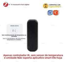Controle Remoto Universal Zigbee IR Com Sensor De Temperatura E Umidade Para TV, DVD, AUD, AC Com
