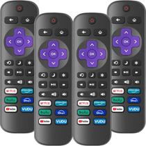 Controle Remoto YesBes Kit com 4 Unidades Compatível com Roku TV