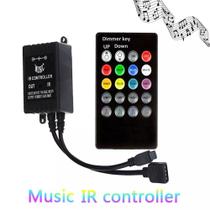 Controle Rítmico Fita LED RGB Colorida Musical 3528 5050 12V