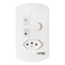 Controle Rotativo De Ventilador 1 Lampada E 1 Tomada 10a