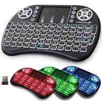 Controle S/ Fio Mini Teclado Touch Led Exbom