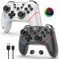 Controle Sem Fio AceGamer Stinto Pro Pacote com 2 Unidades e Pegada RGB