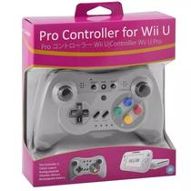 Controle Sem Fio Compatível Com Nintendo Wii U Pro Turbo Bluetooth Cinza