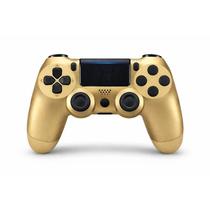 Controle Sem Fio Compatível Com Play4 Ps4 Playstation 4 / slim / pro / pc E Smart Tvs Samsung Cor Dourado