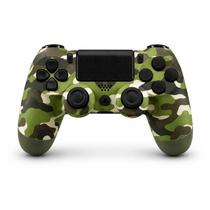 Controle Sem Fio Compatível Com Play4 Ps4 Playstation 4 / slim / pro / pc E Smart Tvs Samsung Cor Verde Camuflado