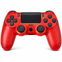 Controle Sem Fio Compatível Com Play4 Ps4 Playstation 4 / slim / pro / pc E Smart Tvs Samsung Cor Vermelho