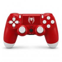 Controle Sem Fio Compatível Com Play4 Ps4 Playstation 4 / slim / pro / pc E Smart Tvs Samsung Personalizado COR:VERMELHO