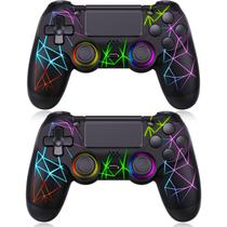 Controle Sem Fio GamingBoy para PS4 - Pacote com 2 Unidades (RGB Preto)