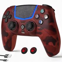 Controle Sem Fio Linhugame para PS5 Bluetooth Turbo Vermelho Controle Sem Fio Linhugame para PS5 Bluetooth Turbo Vermelho