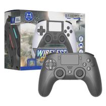 Controle Sem Fio Para Playstation 4 e Computador Bluetooth Wireless 2 Teclas Progamáveis Preto