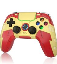 Controle sem fio para Video Game e PC personagem Super Heróis vibração moderno com Touchpad Controle sem fio para Video Game e PC personagem Super Heróis vibração moderno com Touchpad