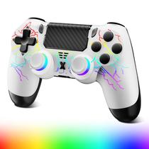 Controle sem fio RGB Puiseno para PS4 com joystick Hall Controle sem fio RGB Puiseno para PS4 com joystick Hall