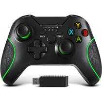 Controle Sem Fio Wireless Compatível com Xbox One e Computador Notebook Vibração Dupla - Preto
