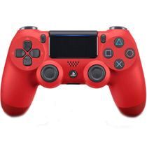 Controle Sony Dualshock 4 Compatível com PS4, Sem Fio, Magma Vermelho, CUH-ZCT2U