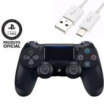 Controle Sony para PS 4 Preto Onix Black Original Sony + Cabo Carregamento
