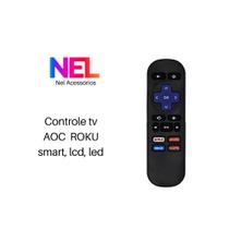 Controle tv AOC ROKU Smart, lcd, led, ou plasma - sky