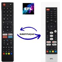 Controle universal para tv efl smartv ( enviamos o controle da esquerda )