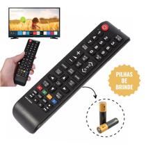 Controle Universal TV Smart Pilhas Inclusas e Menu Rápido