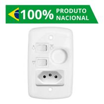 Controle velocidadeVentilador De Teto 4x2 110v 220v Bivolt Com Tomada 10A Univesal