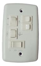 Controle Ventilador De Teto 4x2 Com Capacitor 220v 3 Lâmpadas