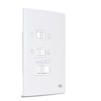 Controle Ventilador de Teto Tecla 3 Velocidades 127v com capacitor Sleek Branco Margirius