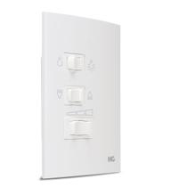 Controle Ventilador de Teto Tecla 3 Velocidades 220v com capacitor Sleek Branco Margirius Controle Ventilador de Teto Tecla 3 Velocidades 220v com capacitor Sleek Branco Margirius