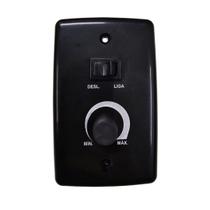 Controle ventilador oscila placa 4x2 bivolt preta 11775 rima Controle ventilador oscila placa 4x2 bivolt preta 11775 rima