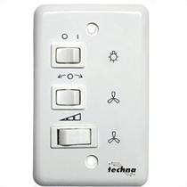 Controle Ventilador Techna Capacitivo 220V Branco Vt-008 Controle Ventilador Techna Capacitivo 220V Branco Vt-008