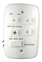 Controle Ventilador Teto 4x2 C/ Capacitor 220v 3 Lâmpadas