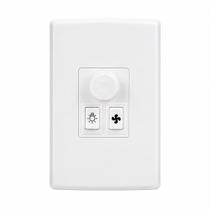 Controle Ventilador Teto E Lâmpada Bivolt QV371 Qualitronix Branco