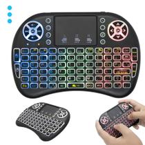 Controle Wireless Smart Tv Pc Teclado Mouse Touchpad Led Controle Wireless Smart Tv Pc Teclado Mouse Touchpad Led
